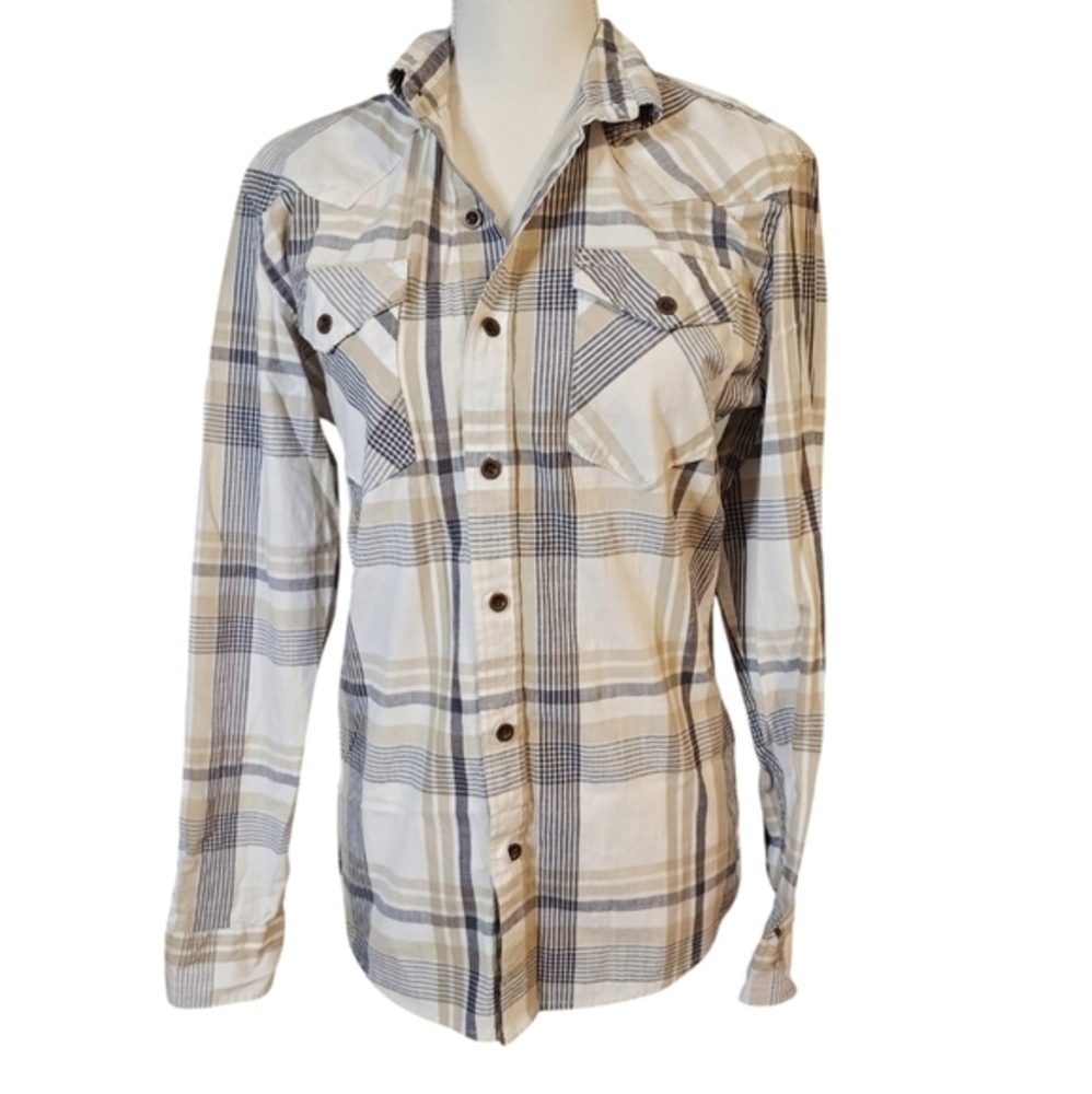 Wrangler plaid button up